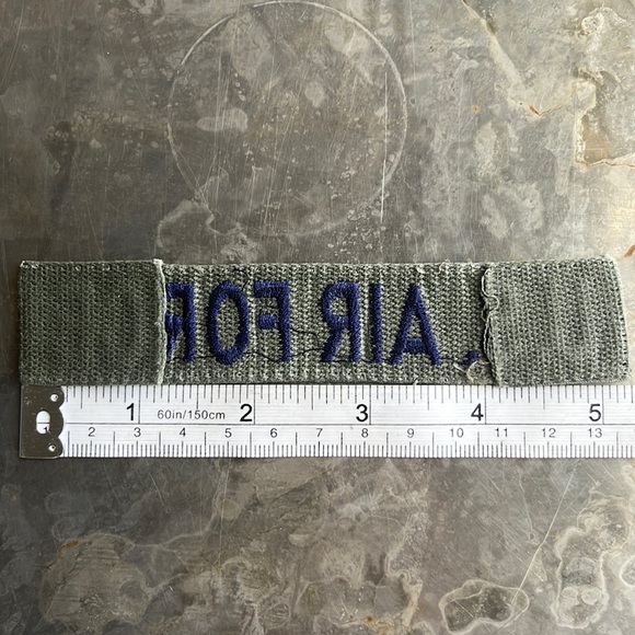U.S. AIR FORCE embroidered tape patch - vintage - Picture 10 of 10